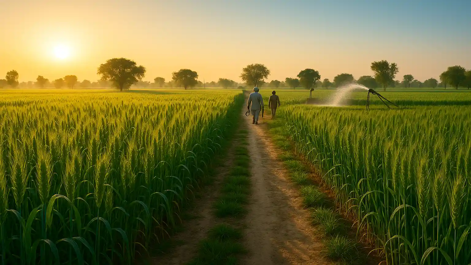 Agriculture land in Mohar Singh Wala, two villages going inside fields