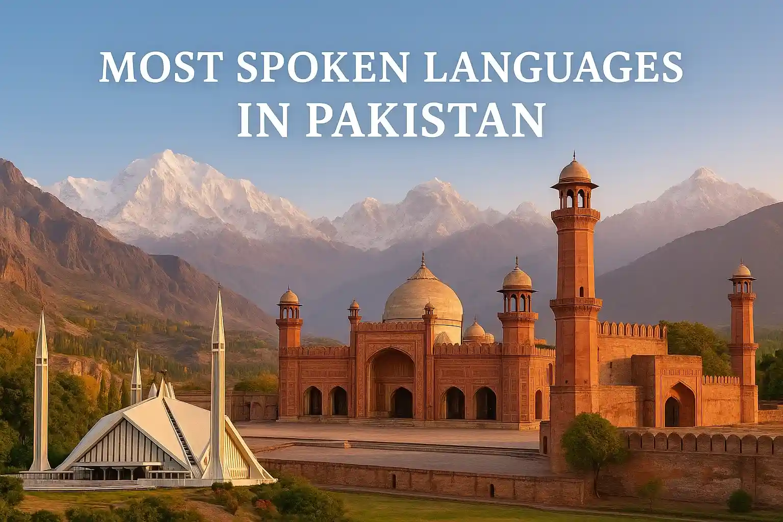 Most spoken languages in Pakistan